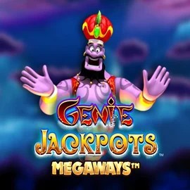 Genie Jackpots Megaways logo – Jackpots by Blueprint Gaming at Robocat Casino