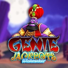 Genie Jackpots Wishmaker slot logo by Blueprint Gaming at Robocat Casino