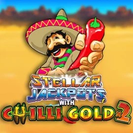 Stellar Jackpots with Chilli Gold x2 logo – Jackpots by Lightning Box Game at Robocat Casino