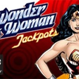 Wonder Woman Jackpots logo – Jackpots by Amaya at Robocat Casino